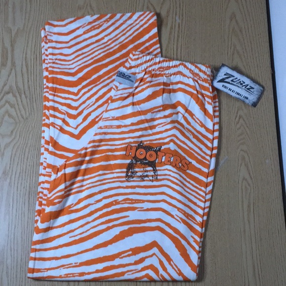 B11 New Hooters Girl Rare Vintage Unisex Animal Print Zubaz Pants W/Flaw Size Xs - Picture 2 of 12